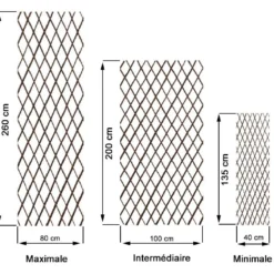 Haie Artificielle De Lierre - Treillis Extensible (pls Dim.) -Jardelix Soldes Magasin treillis extensible feuillage artificiel lierre 4
