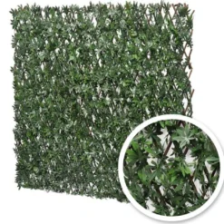 Haie Artificielle De Vigne Vierge - Treillis Extensible (pls Dim.)