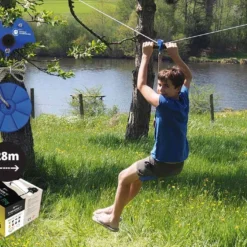 Tyrolienne De Jardin Pour Enfants Et Adultes Bat 28 M