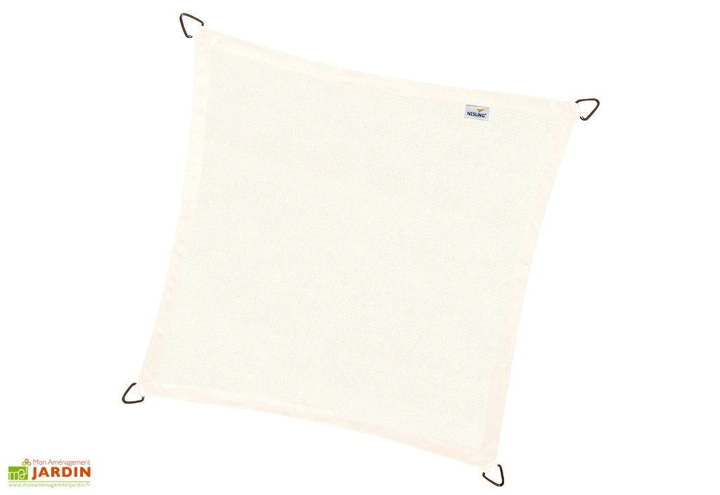 Nesling Voile D’ombrage Carré En Polyéthylène Coolfit – 3,6 M 6 Nesling Voile D’ombrage Carré En Polyéthylène Coolfit – 3,6 M – Image 4