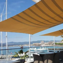 Voile D'ombrage Carrée 4 X 4 M - Ingenua Sunbrella -Jardelix Soldes Magasin voile ombrage carre ingenua umbrosa sunbrella 1