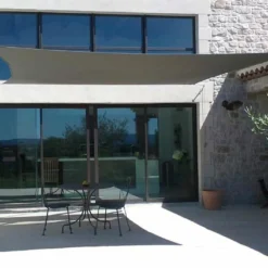 Voile D'ombrage Carrée 4 X 4 M - Ingenua Sunbrella -Jardelix Soldes Magasin voile ombrage ingenua 2 1 2