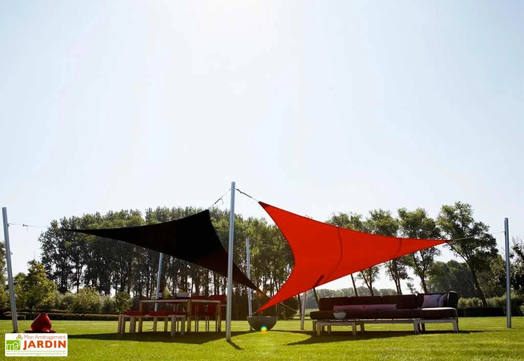 Voile D'ombrage Triangulaire 4 X 4 X 4 M - Ingenua Sunbrella 7 Voile D'ombrage Triangulaire 4 X 4 X 4 M - Ingenua Sunbrella – Image 5