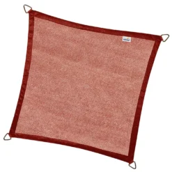 Nesling Voile D’ombrage Carré En Polyéthylène Coolfit – 5 M -Jardelix Soldes Magasin voile ombrage rouge carre