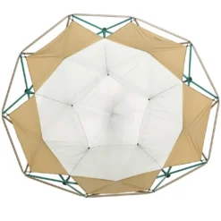Lifetime Dôme D’escalade Pour Enfant + Voile D’ombrage - ⌀ 305 Cm -Jardelix Soldes Magasin vue dessus dome escalade toile ombrage
